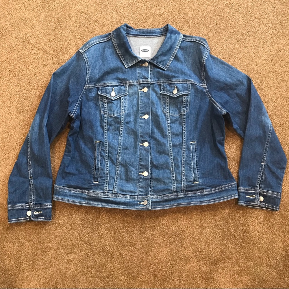 OLD NAVY Denim Jacket Jean Jacket Plus Size 1X-3X approximately